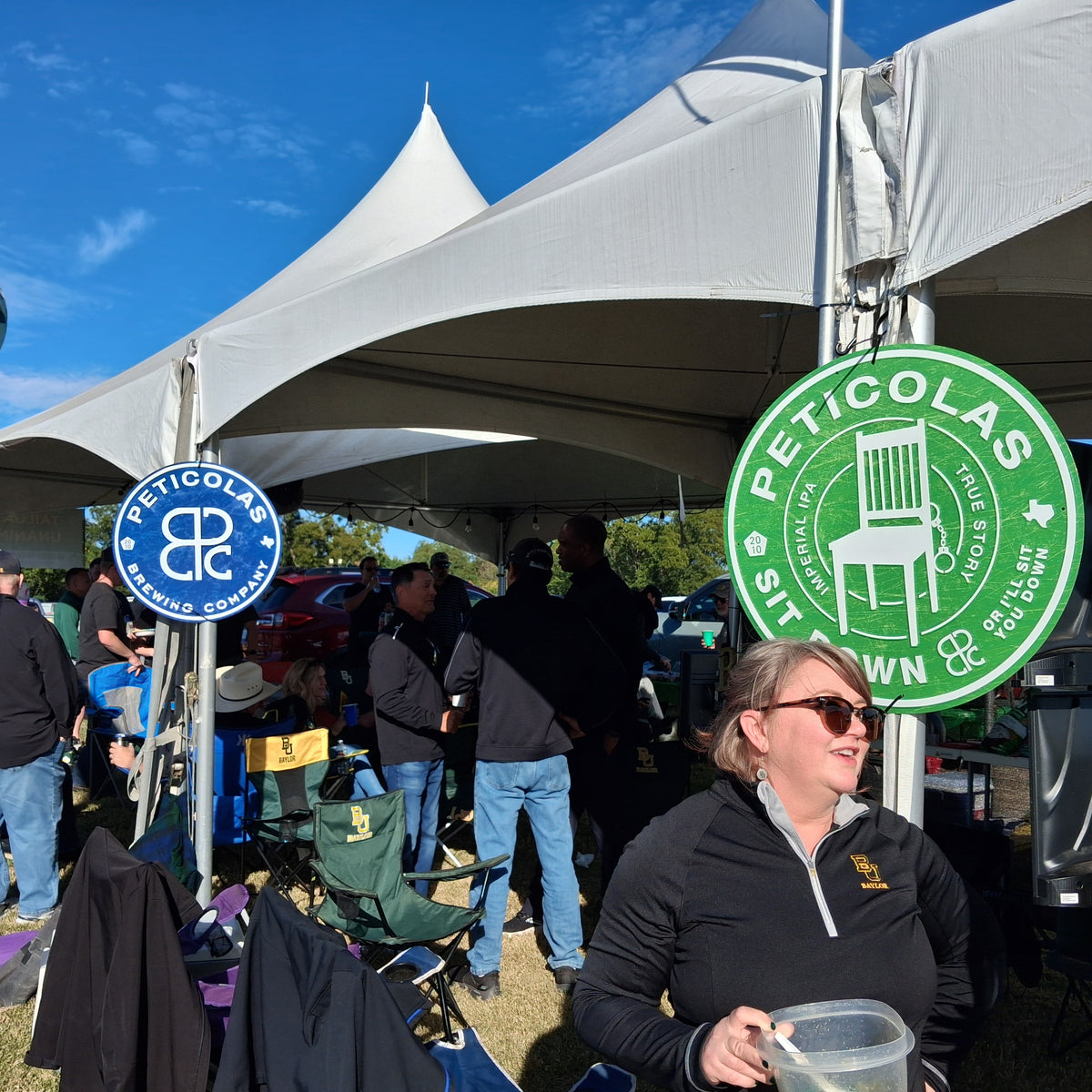 2026 - Tailgaters enjoying ice cold Peticolas beer!