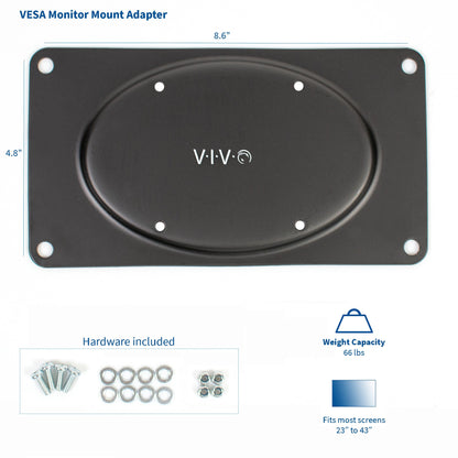 VESA Monitor Adapter - 75x75mm to 200x100mm