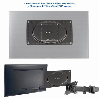 VESA Monitor Adapter - 75x75mm to 200x100mm