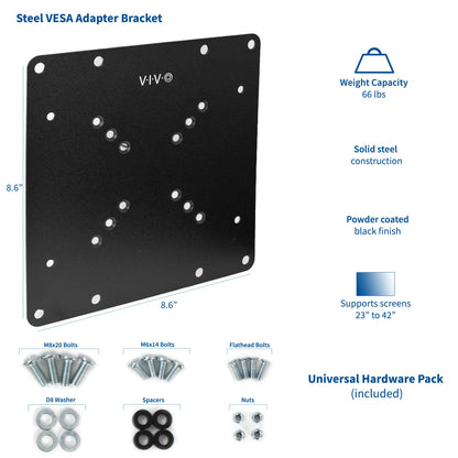 VESA Monitor Adapter - 50x50mm to 200x200mm