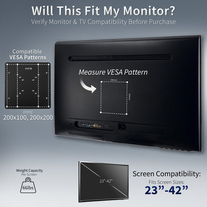 VESA Monitor Adapter - 50x50mm to 200x200mm
