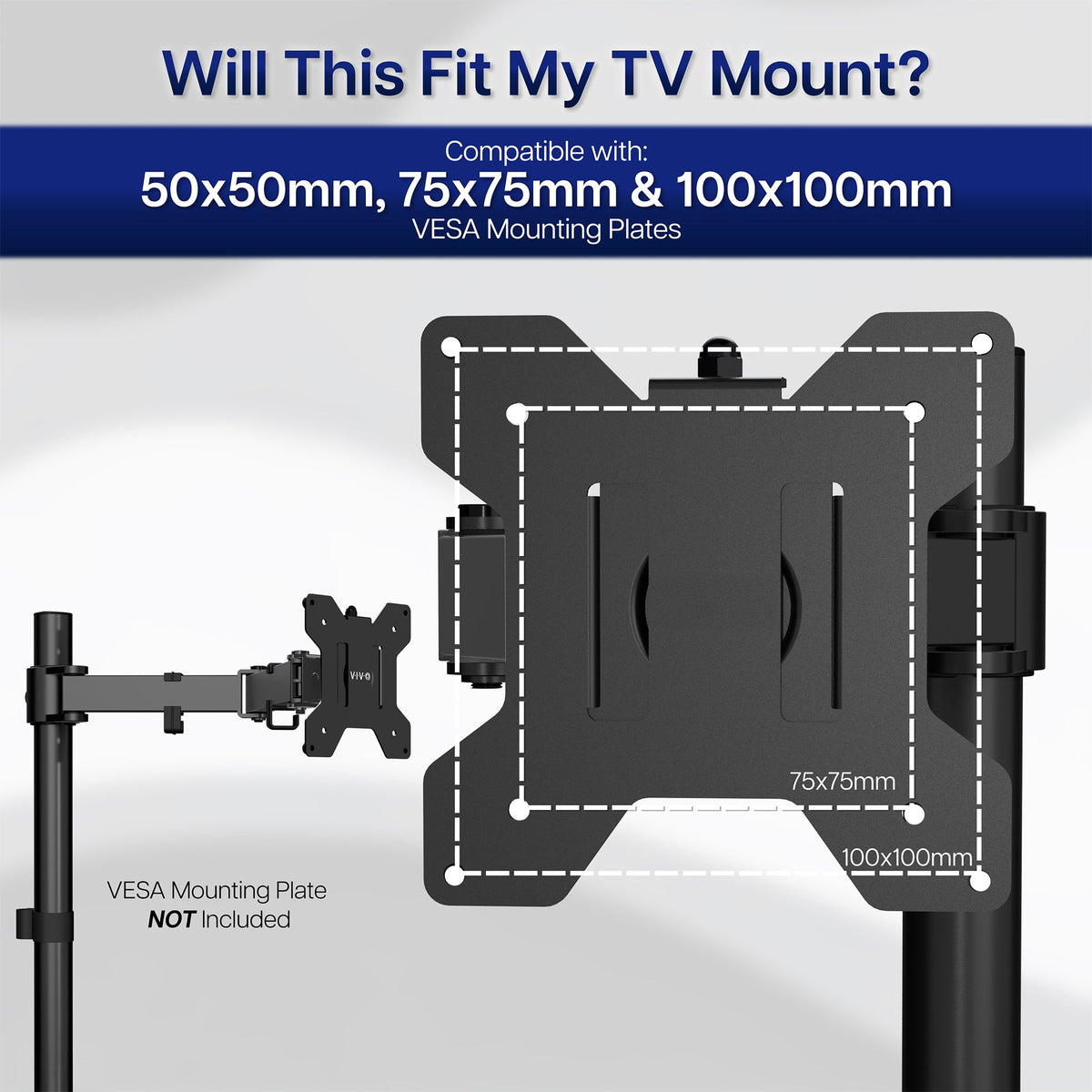 VESA Monitor Adapter - 50x50mm to 200x200mm
